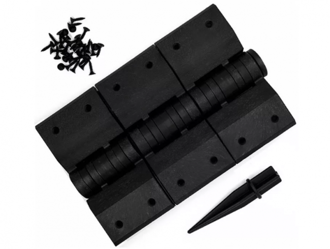 Угловой элемент поворотный 60-300 град., пластик.Чёрный